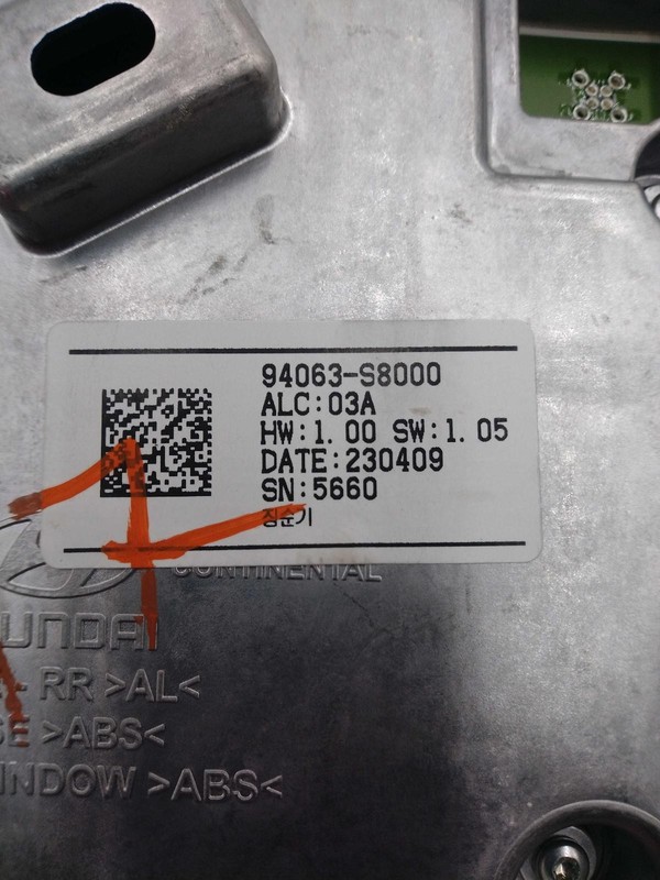 2023 Hyundai Palisade Speedometer Gauge Black OEM 94063S8000 54K Miles