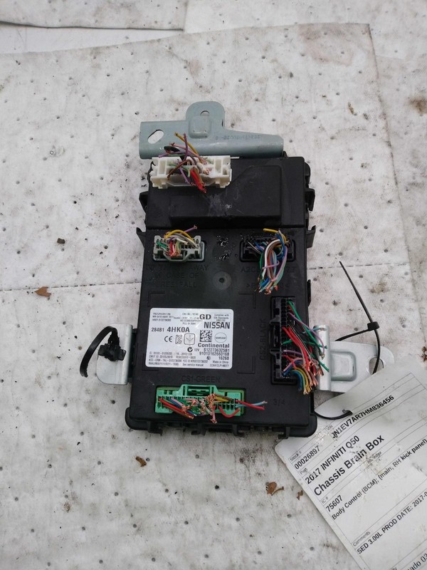 2017 INFINITI Q50 Body Control Module OEM 284B14HK0A 81K Miles Silver