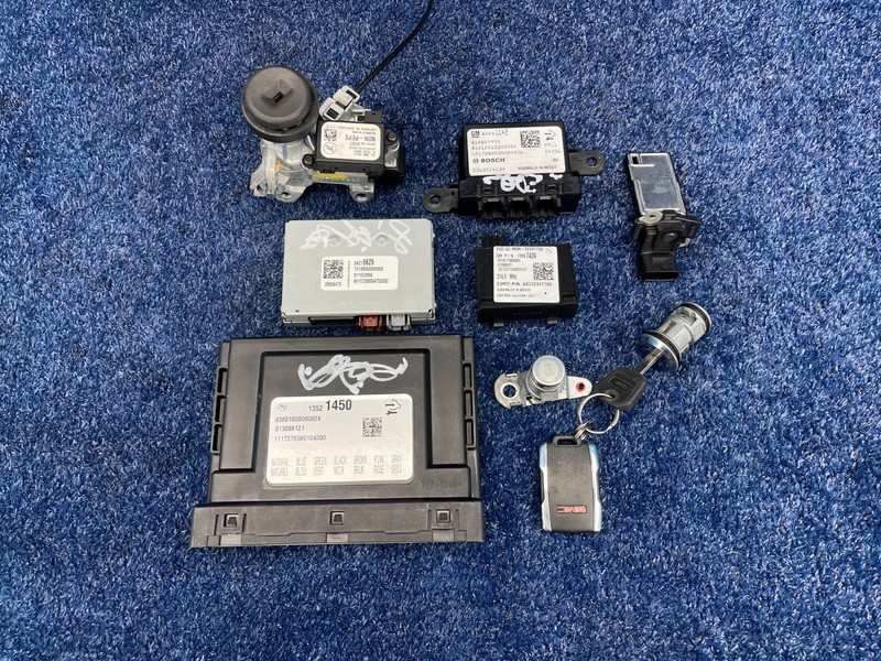 14-18 GMC Sierra 1500 SLT Ignition Lock Cylinder Key ECU BCM Immobilizer SET OEM