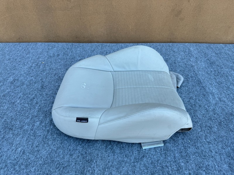 INFINITI Q50 2014-2024 OEM FRONT RIGHT PASSENGER UPPER SEAT SKIN ASSY (GRAY)