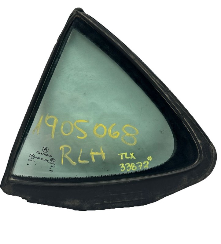 Acura TLX vent glass window 2015 to 2020 rear left side assy OEM 43R001229