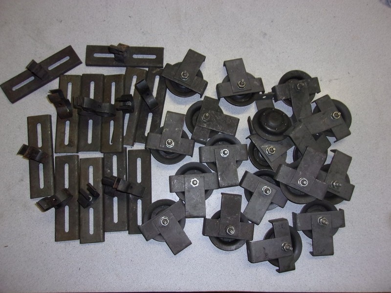 Wheel Bearing with Bracket 4-3/8" x 4-3/8" 3-1/4" Wheel, Lot of 18 *FREE SHIP*