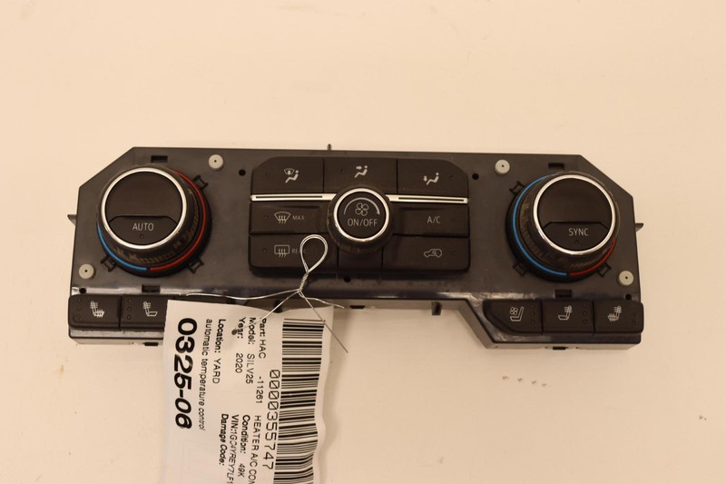 2020-2023 CHEVY SILVERADO 2500HD AC HEATER CLIMATE TEMPERATURE CLIMATE PANEL OEM