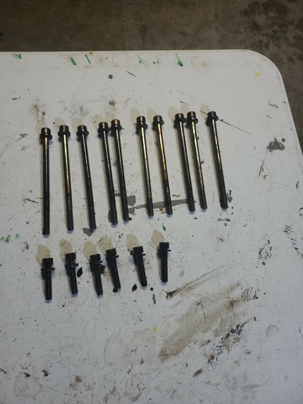 380SL R107 MERCEDES-BENZ OEM FACTORY CAMSHAFTS bolts missing 4 short bolts