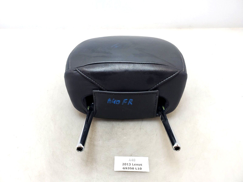 ✅ 13-16 OEM Lexus GS350 GS450h Front Passenger Leather Black Headrest Head Rest