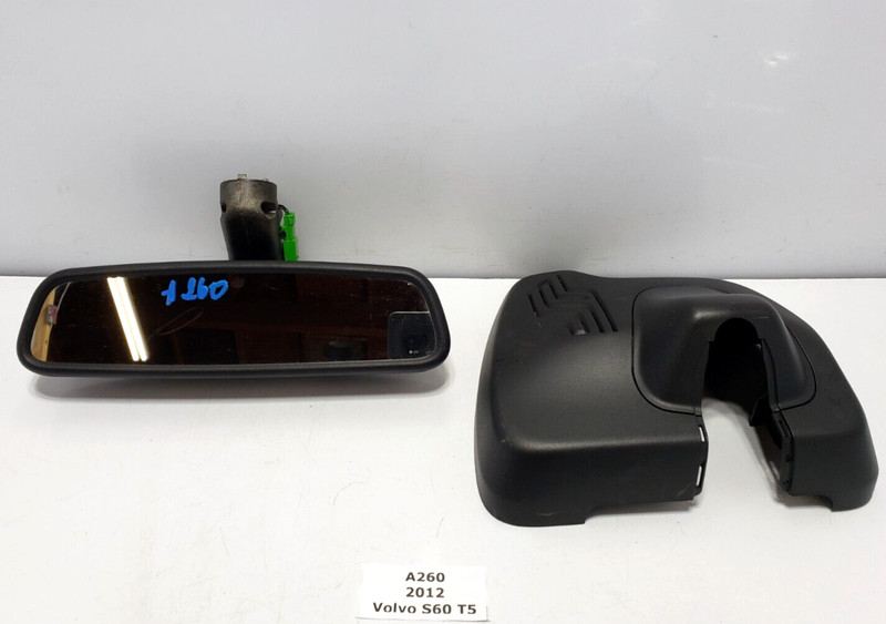 ✅ 2011-2018 OEM Volvo S60 S80 V60 Interior Rear View Mirror Black W/ Trim