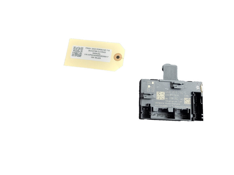 PORSCHE BOXSTER 718 Right Passenger Door Control Module Unit USED OEM 4H0959792S