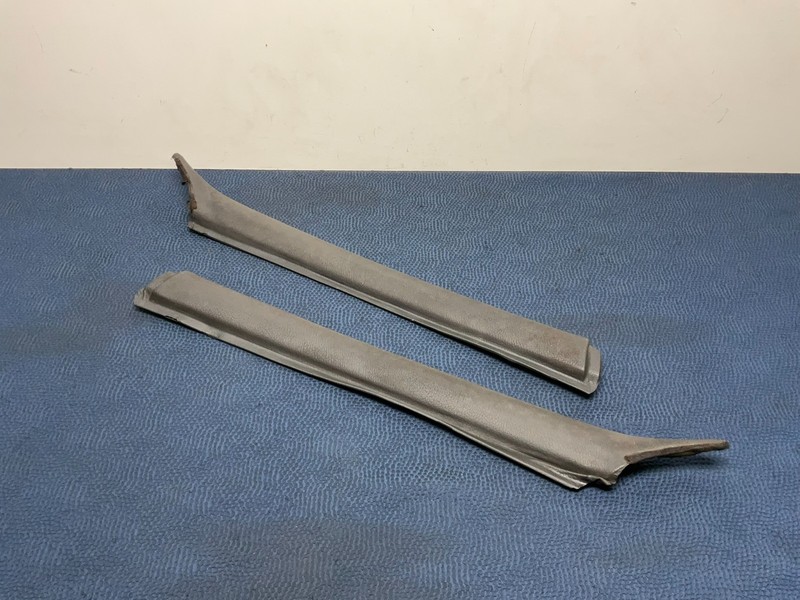 83–93 BMW E30 3-Series Front Windshield A-Pillar Column Covers Black L&R SET OEM