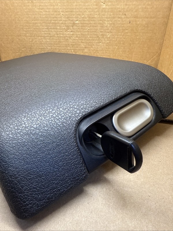 2009-2014 Ford F150 Center Console Cover Lid Top Arm Rest Armrest Black Charcoal