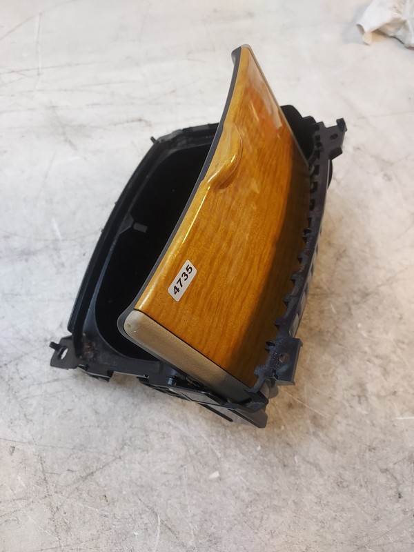 2008–2013 Toyota Highlander Front Center Shifter Bezel Cup Holder Woodgrain OEM
