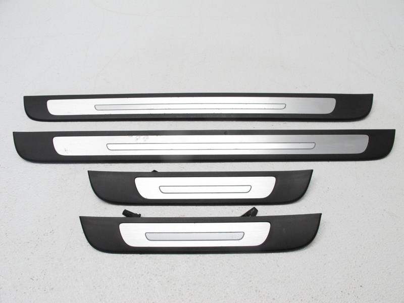12-18 AUDI C7 A6 S6 SEDAN DOOR SILL TRIM SCUFF PLATE ILUMINATED OEM SET 103023