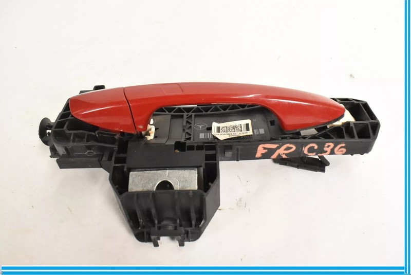 10-13 Mercedes W207 E550 E350 Front Right Side Exterior Door Handle Red OEM