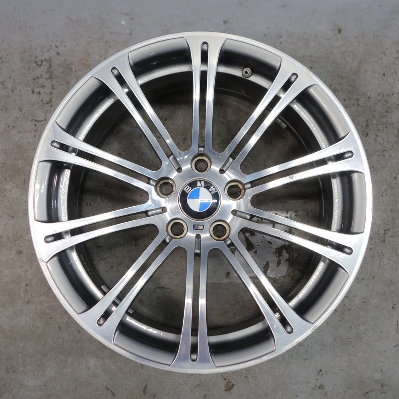 Damaged 08-13 BMW E9x M3 Style 220 Front Wheel 19x8.5 M Double Spoke Wheel OEM
