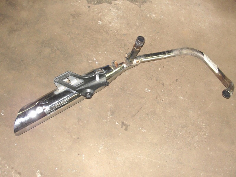 2003 Kawasaki EN 500 RIGHT SIDE EXHAUST HEADER PIPE MUFFLER EN500 03