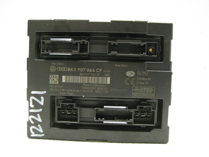 08-12 AUDI B8 A4 S4 8T A5 S5 BODY COMFORT CONTROL MODULE UNIT OEM 122121