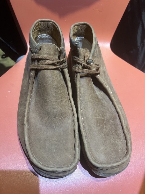Clarks Originals Wallabee Men’sSize 10.5 Brown Classic Moccasin Shoes EUC