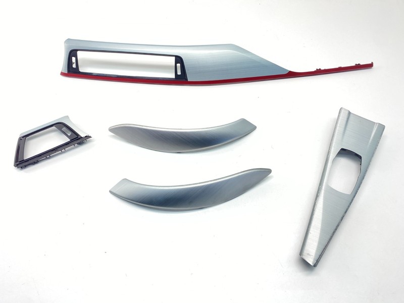 BMW F30 F32 F36 3/4 Series Center Console Dashboard Door Gray Red Trim Set OEM✅
