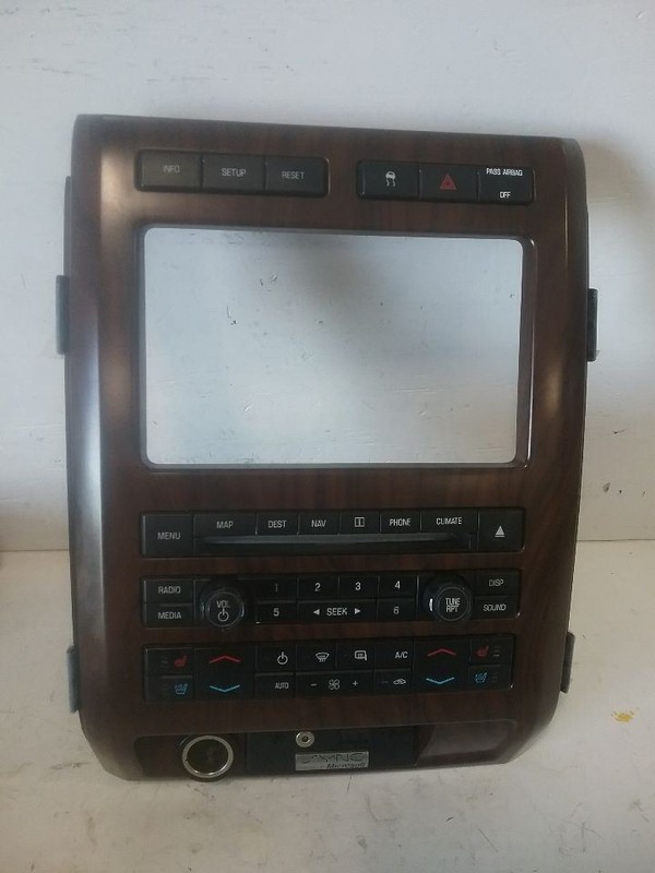 2009 Ford F150 Radio Control Panel fits 8 inch Screen Heated and Cooled Seats