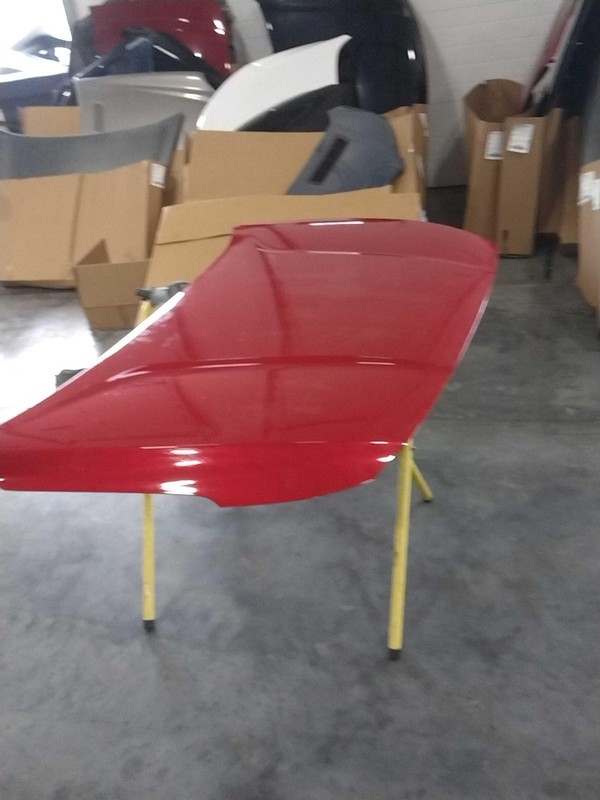 2023 Hyundai Santa Fe OEM Hood Panel Red 4DR SUV 66400S2000 - Used