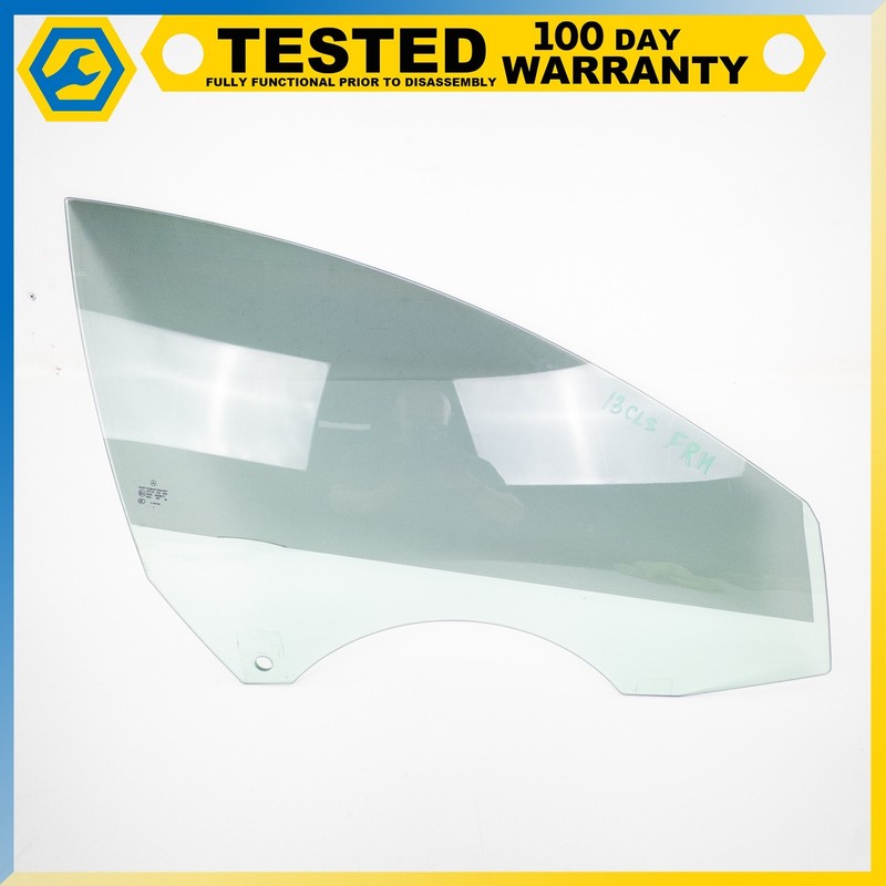 12-18 MERCEDES-BENZ CLS550 FRONT RIGHT SIDE DOOR WINDOW GLASS OEM