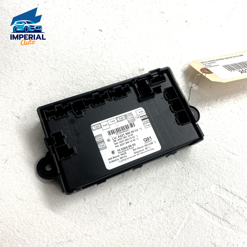 07-12 Mercedes W221 S550 S600 Rear Left Driver Side Door Control Module Unit OEM