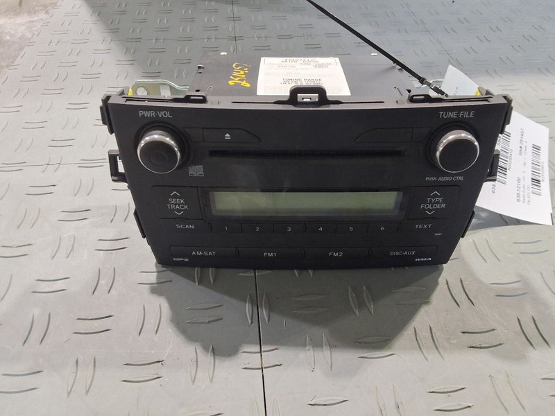 2011-2013 Toyota Corolla Radio Display And Receiver ID 11857