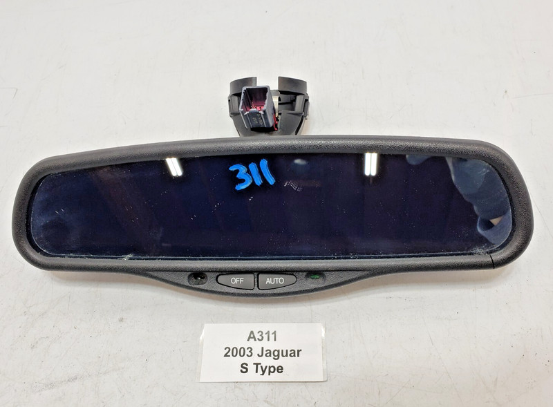 ✅ 2003-2008 OEM Jaguar S-Type X200 Front Interior Rear View Mirror Black