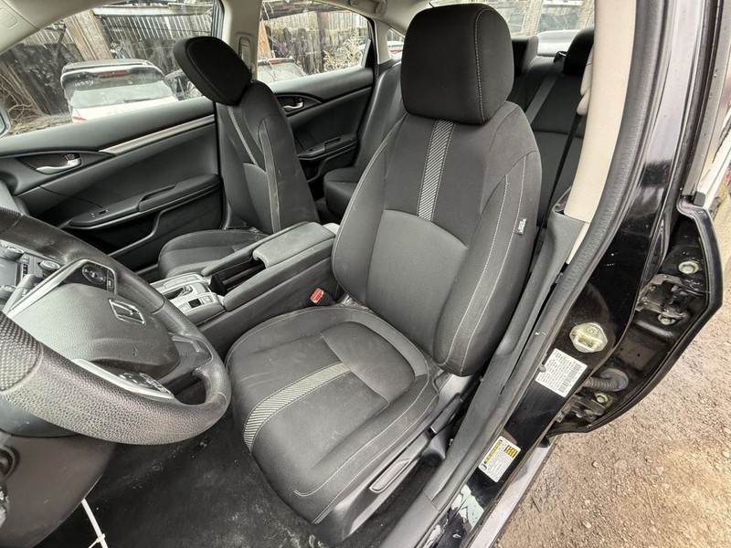 2018 Honda Civic Left Driver Side Front Seat Cloth Black