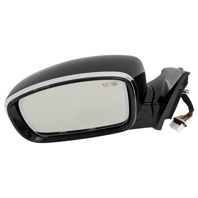 11-13 Hyundai Equus Front Left Driver Door Rear View Mirror Black Auto Dim OEM