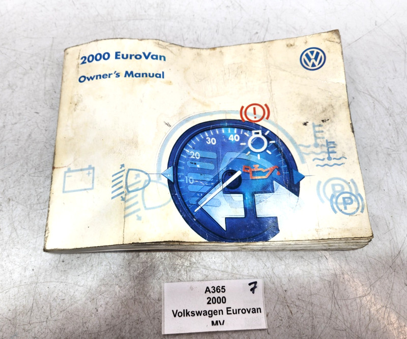 ✅ 2000 OEM Volkswagen Eurovan MV Owners Manual Maintenance Book*