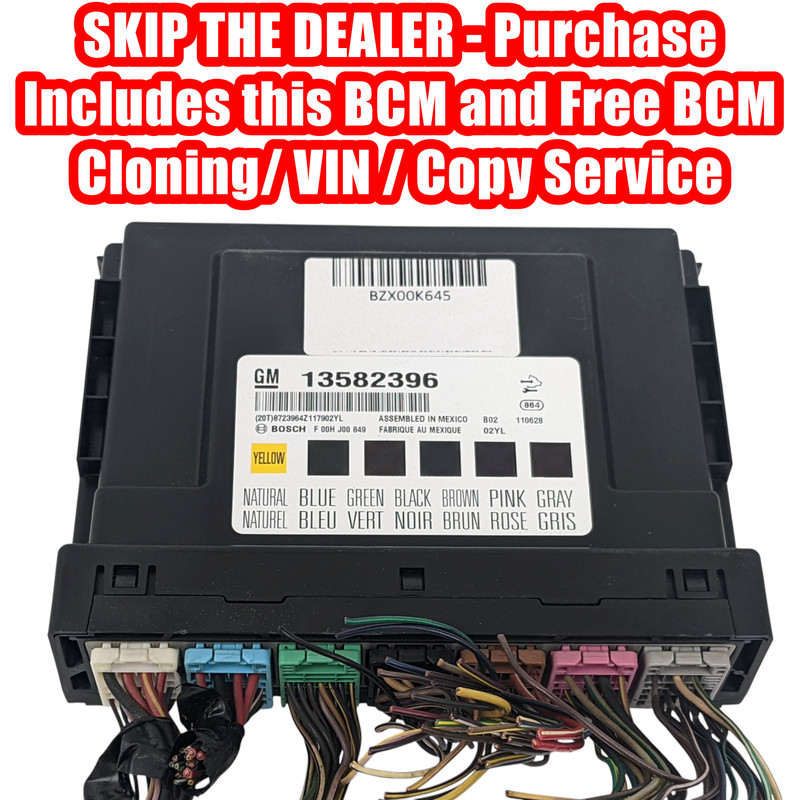 GM Body Control Module 13582396 Programmed Plug And Play