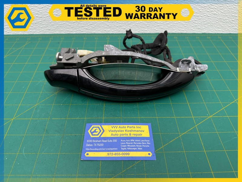 06-12 BENTLEY Flying Spur REAR RIGHT EXTERIOR DOOR HANDLE Black OEM