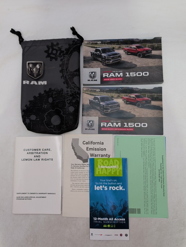 2019 19 Dodge Ram Truck 1500 Owners Manual Guide Quick Reference With Case