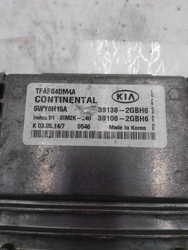 2015 Kia Optima Engine Control Module ECM 2.4L OEM Black 117K Miles