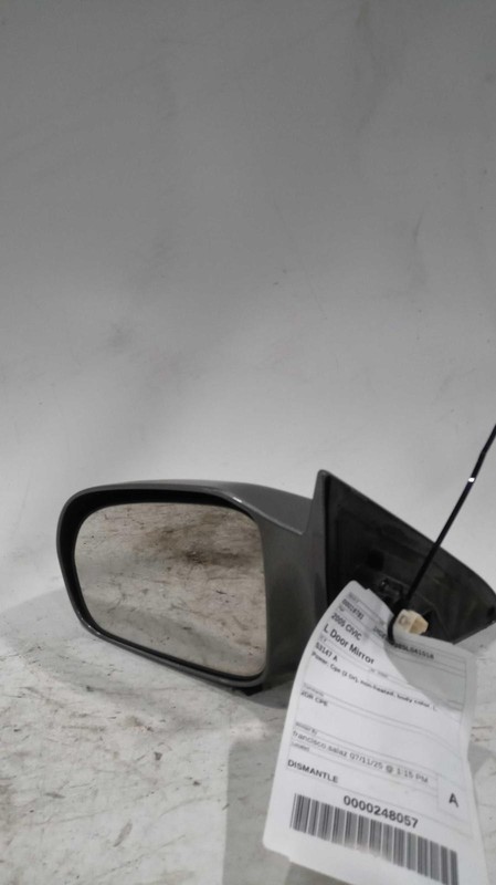 2005 Honda Civic Left Door Mirror Assembly, Power, Non-Heated, Used
