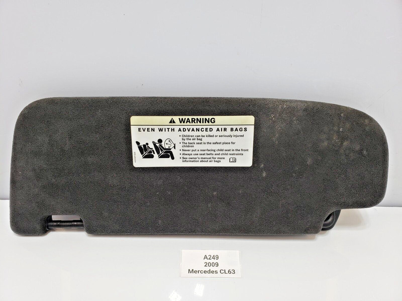✅ 07-13 OEM Mercedes C216 CL63 S550 Front Right Passenger Sun Visor Sunvisor *