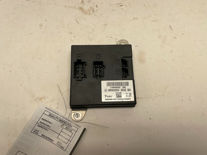 2006 MERCEDES CLS550 OEM BODY CONTROL MODULE COMPUTER 2195450432 BCM UNIT