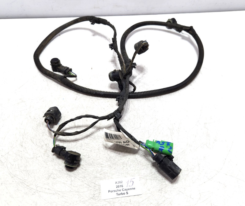✅ 15-18 OEM Porsche Cayenne 958 Rear Bumper Park Sensor Wire Wiring Harness PDC