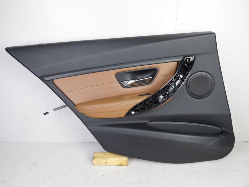 2012-2018 BMW 320i 328i 335i F30 Rear Left Interior Door Panel Saddle Brown OEM