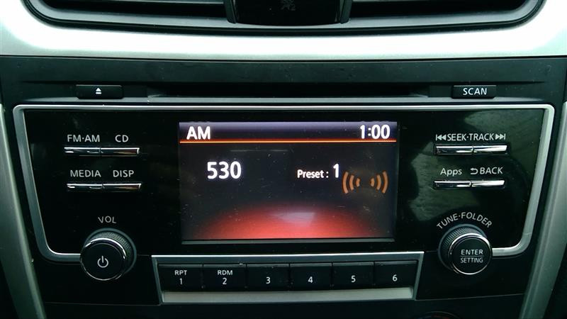 2016 Nissan Altima S SL SR SV NON-NAV Radio Stereo 28185 9HR1A CD Disc Player