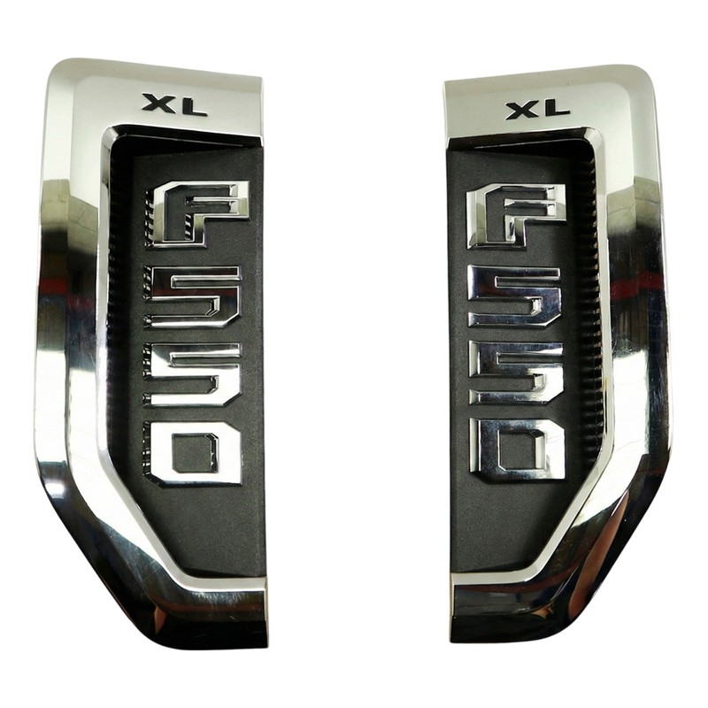 17-22 F550 XL Front Fender Emblems HC3B55000A72;HC3B55000A73 Vent Nameplate