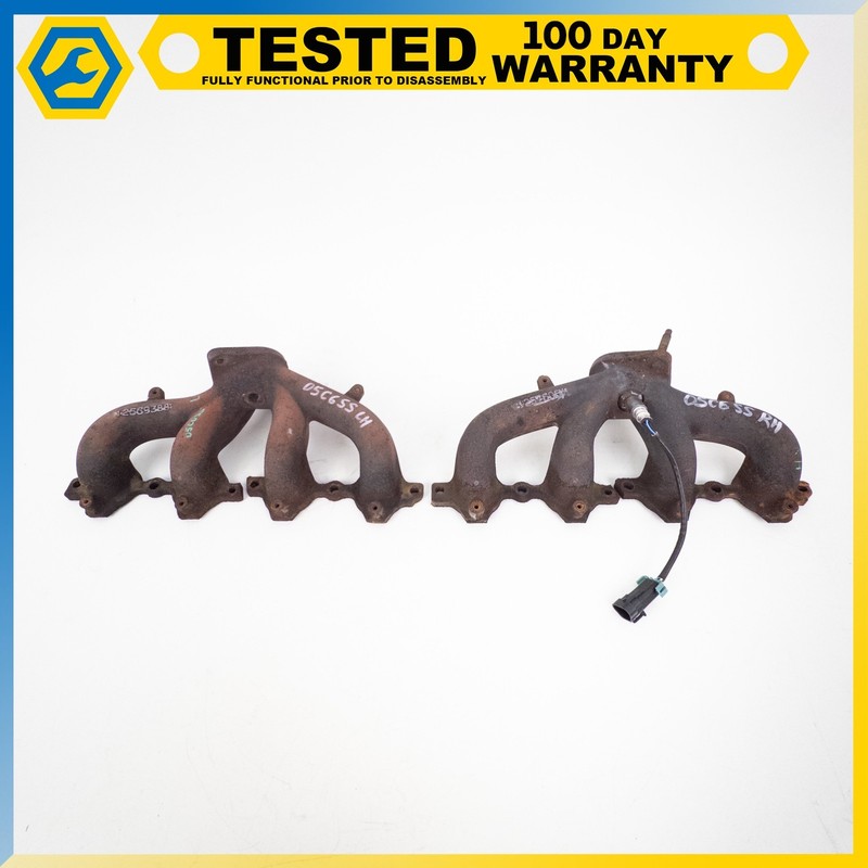 05-07 CHEVROLET CORVETTE C6 6.0L LS2 RIGHT & LEFT EXHAUST MANIFOLD SET OEM