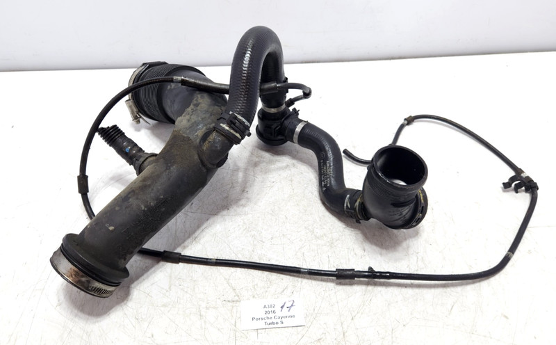 ✅ 11-18 OEM Porsche Cayenne Turbo 958 4.8L Left Intercooler Hose Line Pipe
