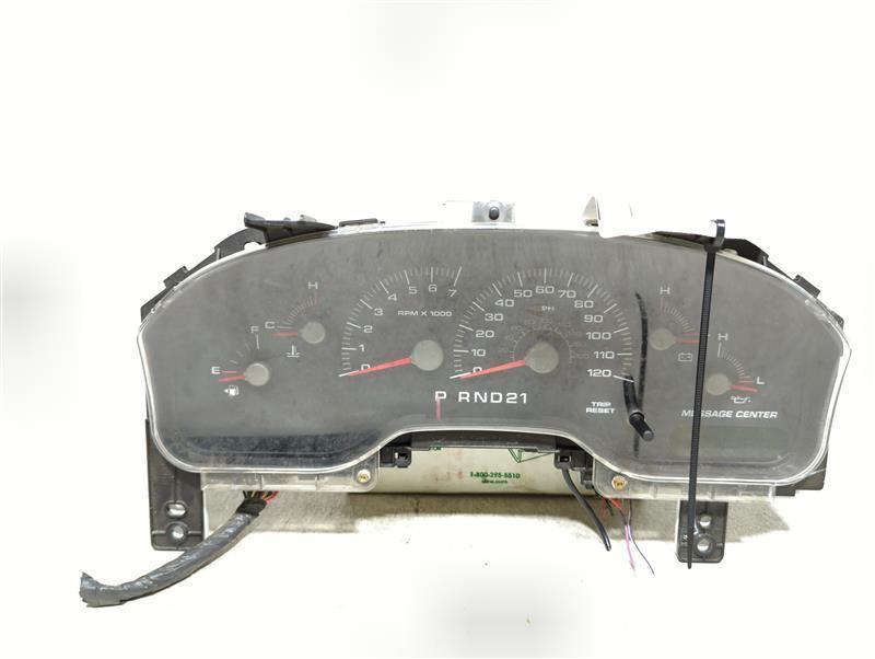 Used Speedometer Gauge fits: 2003 Ford Expedition cluster MPH w/message center G
