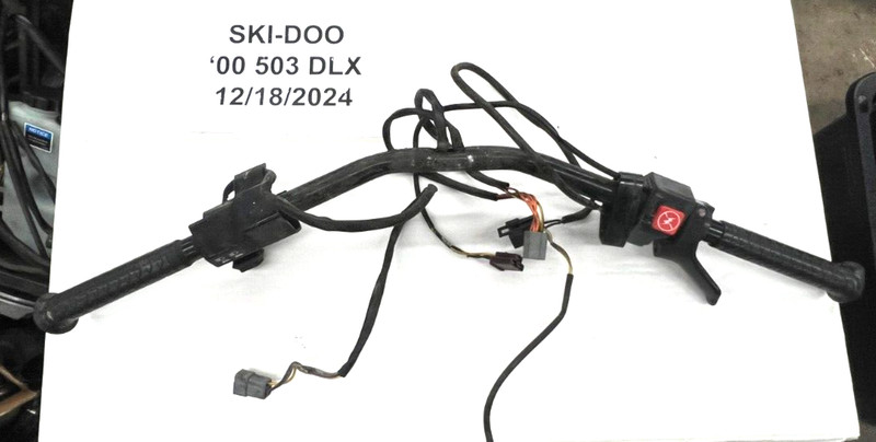 Ski-doo Formula SL 503 Handlebar Assy COMPLETE! 506125900 WARMERS WORK!