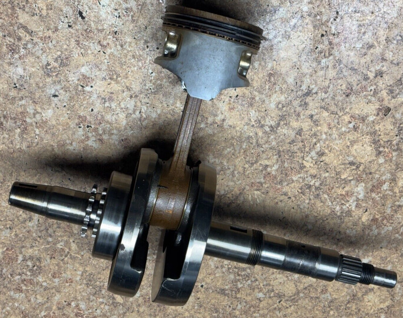 1986 Kawasaki Bayou ATV KLF 300 Engine Crankshaft Crank Shaft Piston KLF300 B6