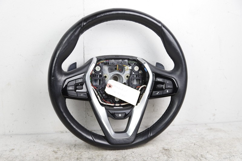 2017-2020 BMW 5 SERIES G30 SPORT HEATED STEERING WHEEL W/ PADDLE SHIFTERS 36K