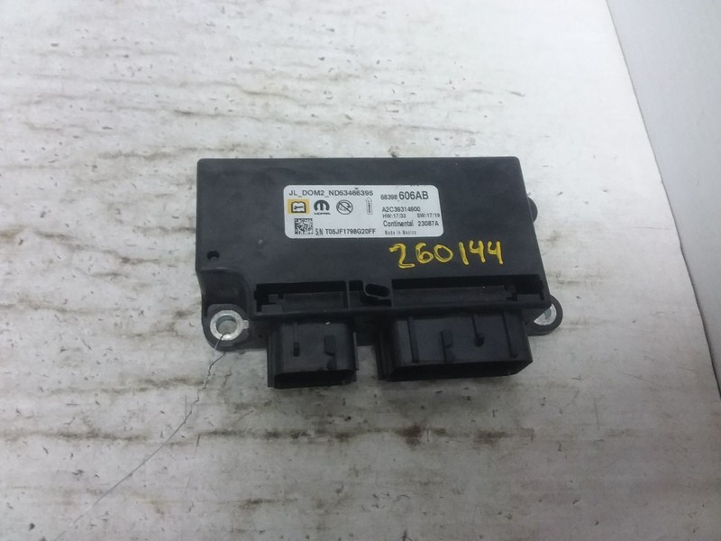 SRS Control Module LHD 2 Door Fits 18-19 WRANGLER 68398606AB