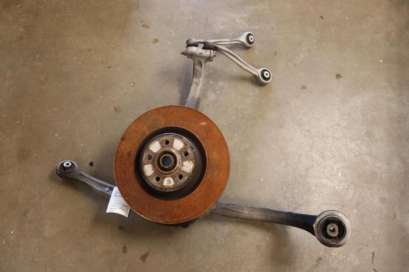 2013-2017 AUDI S5 AWD FRONT LEFT SPINDLE KNUCKLE WHEEL HUB W/ CONTROL ARMS OEM