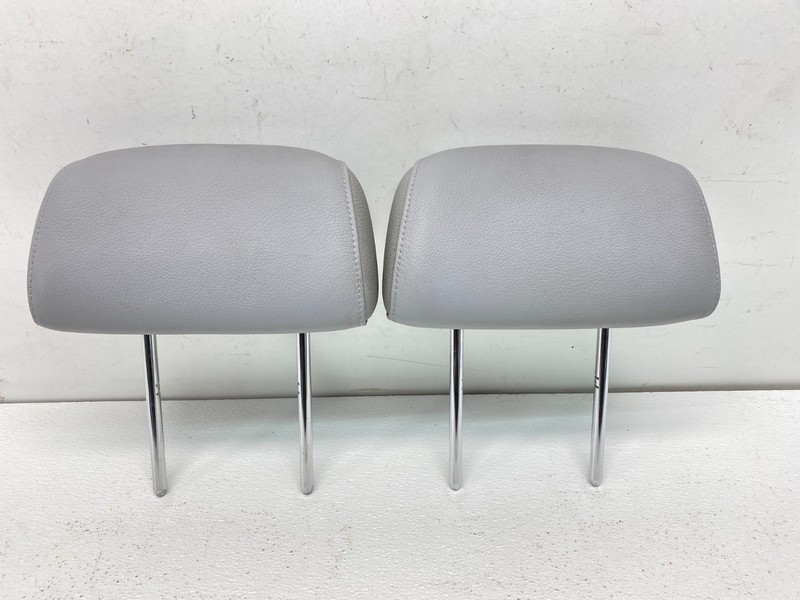 08-13 BMW E88 128 135 Convertible Rear Left & Right Seat Headrest Gray Set OEM✅